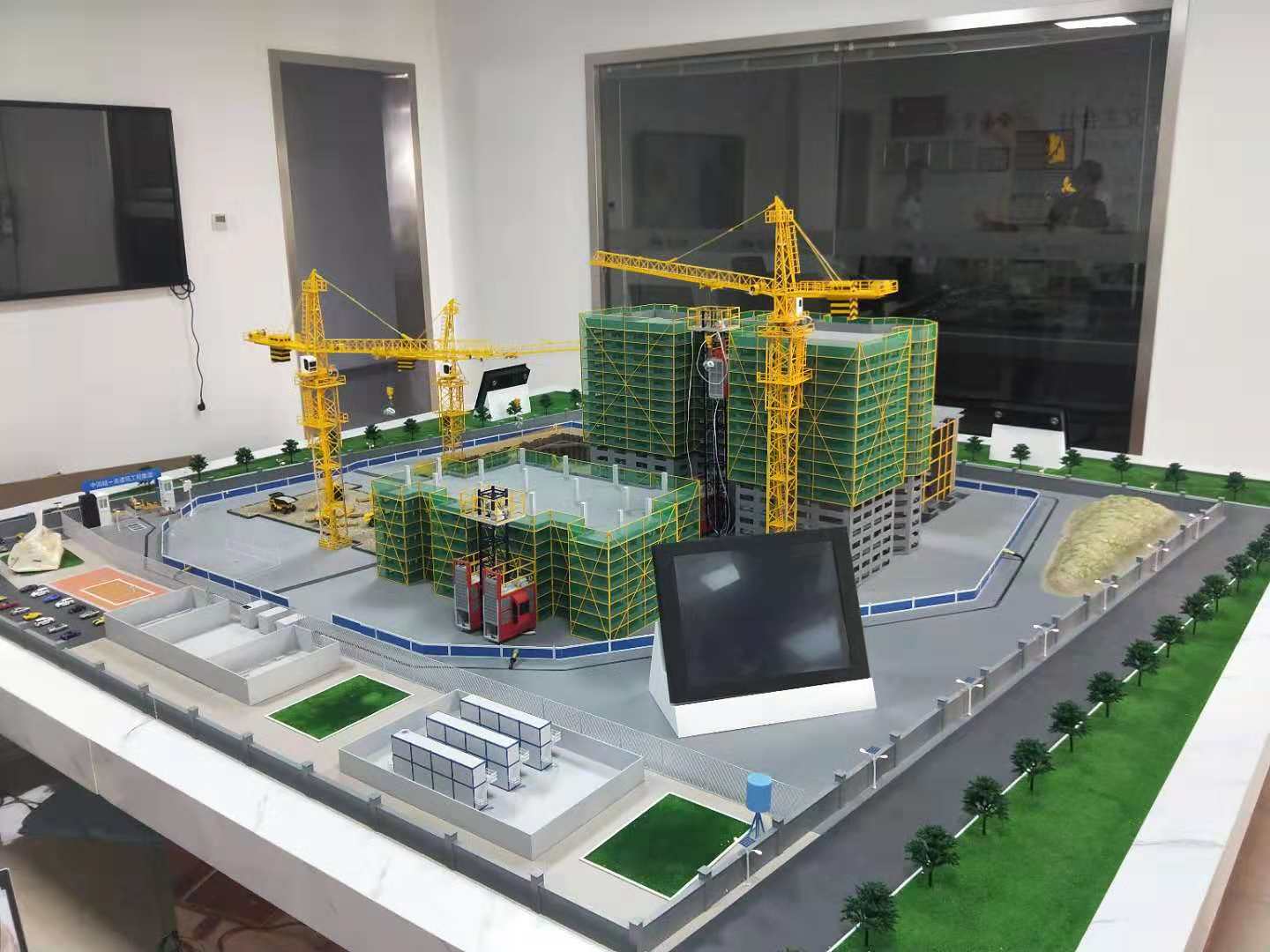闵行区建筑施工场景模型